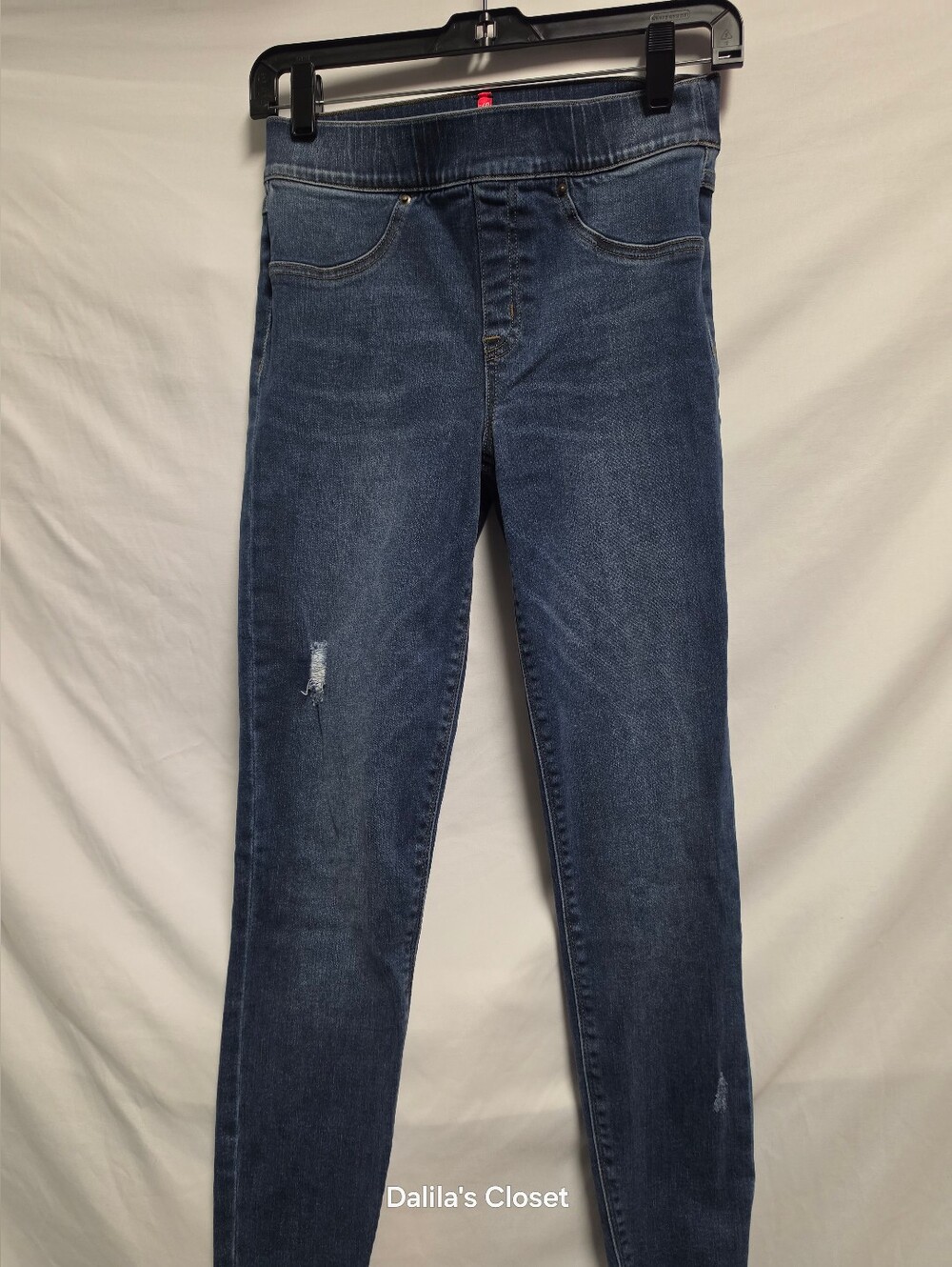 SPANX WOMENS Dark Wash Skinny Jeans